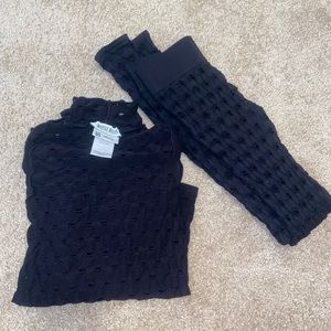 Maisie Wilen Perforated Legging Set